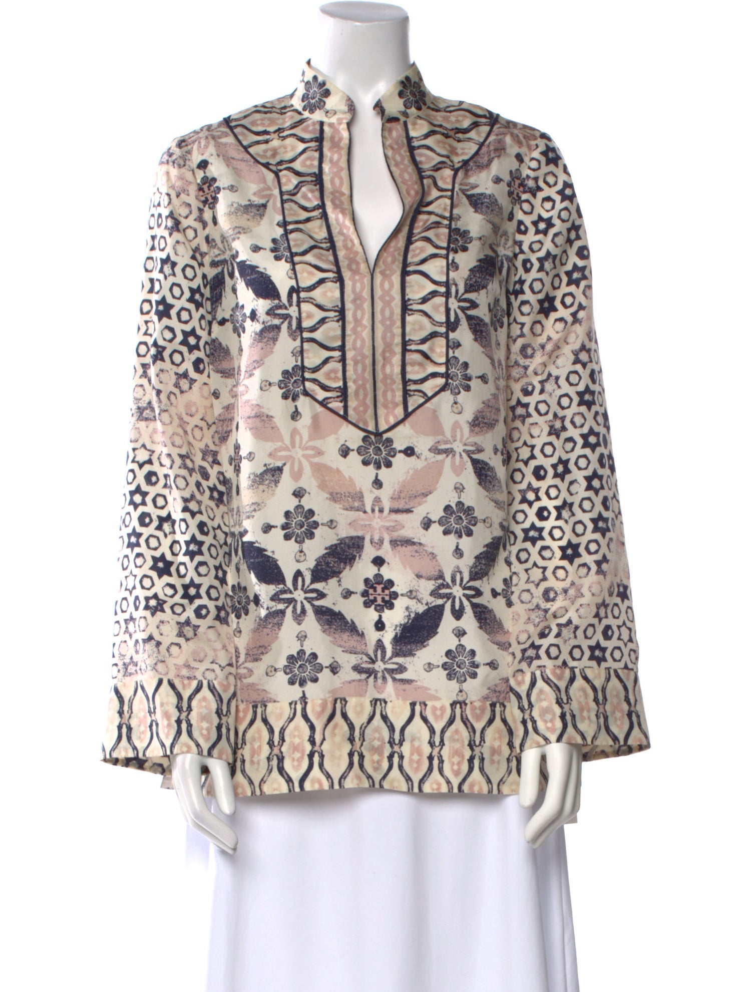 Tory Burch Silk Printed Tunic