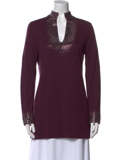 Tory Burch Merino Wool V-Neck Tunic