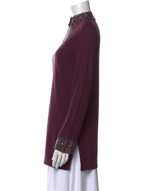 Tory Burch Merino Wool V-Neck Tunic