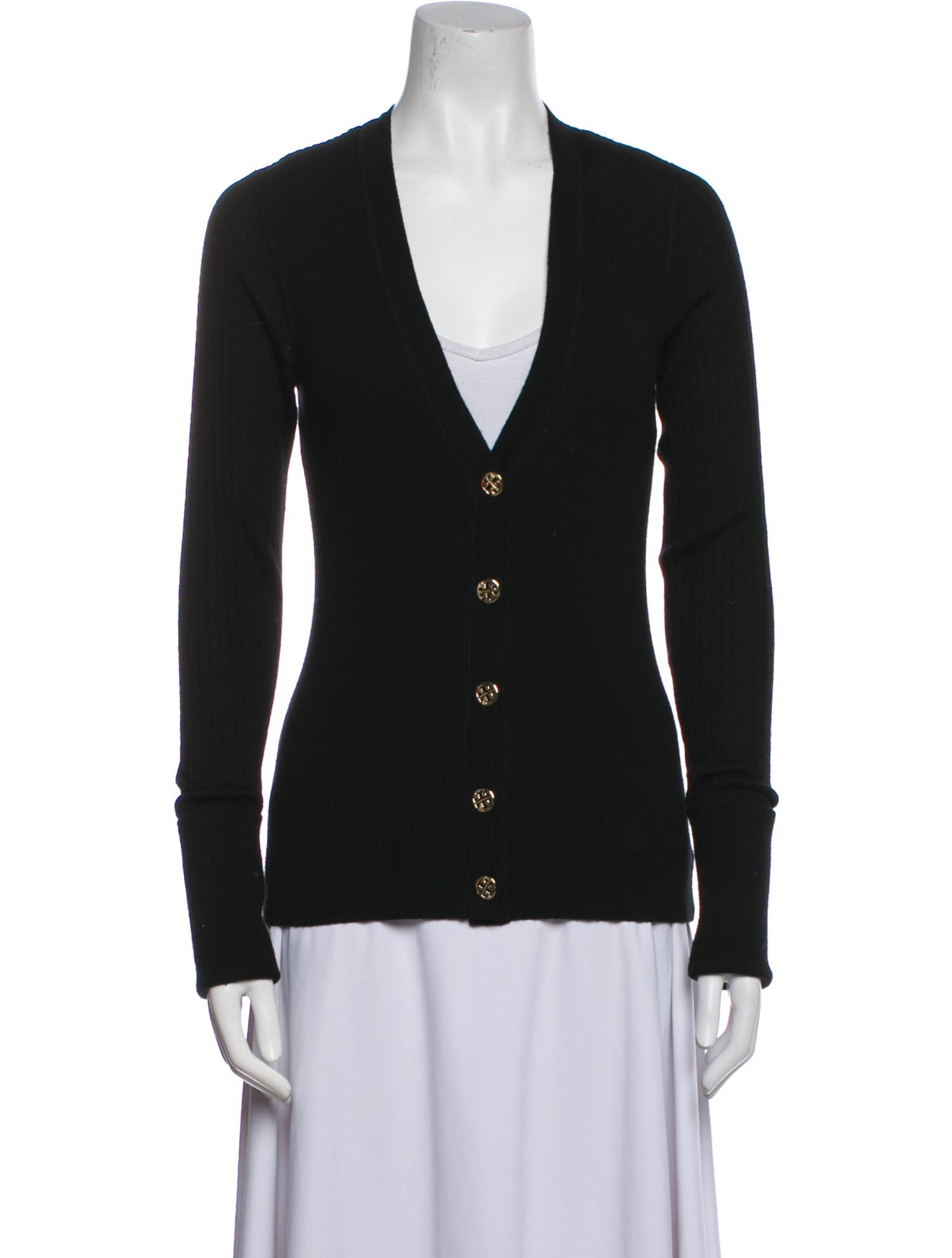 Tory Burch Merino Wool V-Neck Sweater