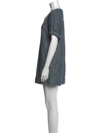 Tory Burch Scoop Neck Mini Dress