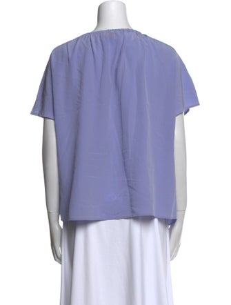 Tory Burch Silk Printed T-Shirt