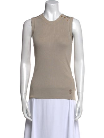 Tory Burch Silk Crew Neck Top