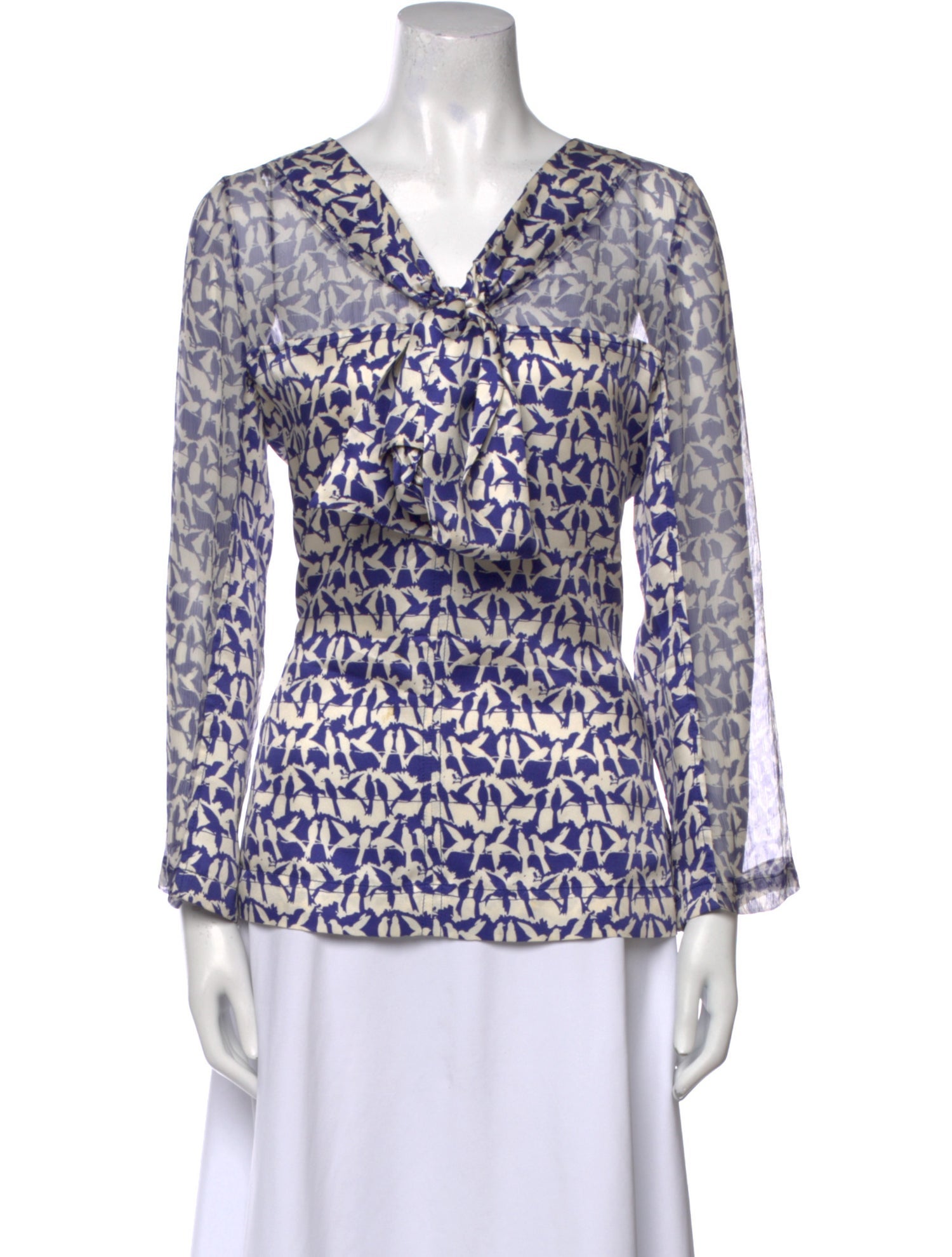 Tory Burch Silk Printed Blouse