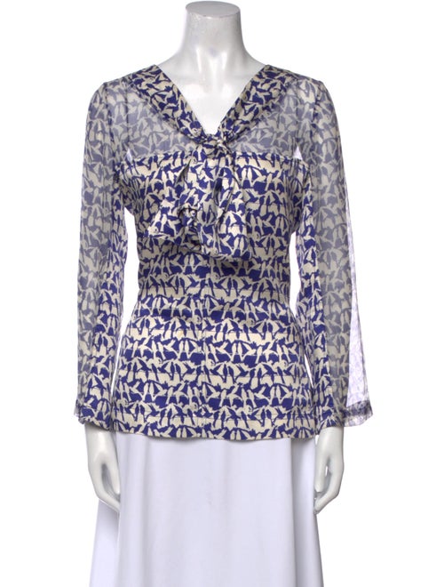 Tory Burch Silk Printed Blouse