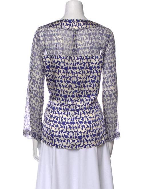 Tory Burch Silk Printed Blouse