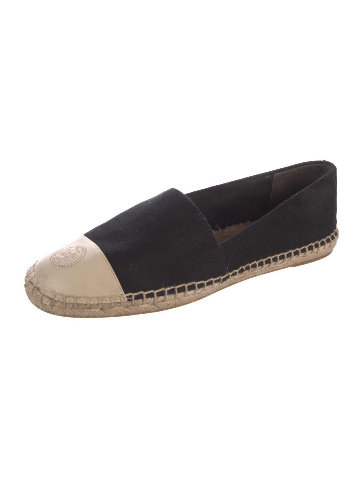 Tory Burch Canvas Colorblock Pattern Espadrilles
