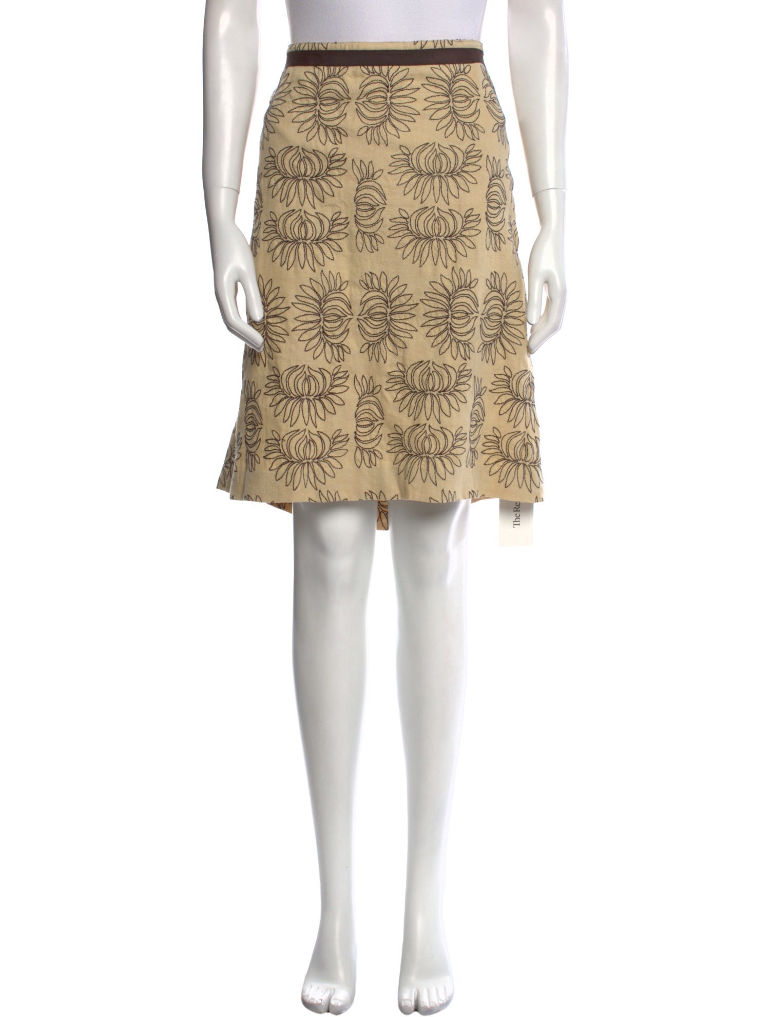 Tory Burch Linen Knee-Length Skirt
