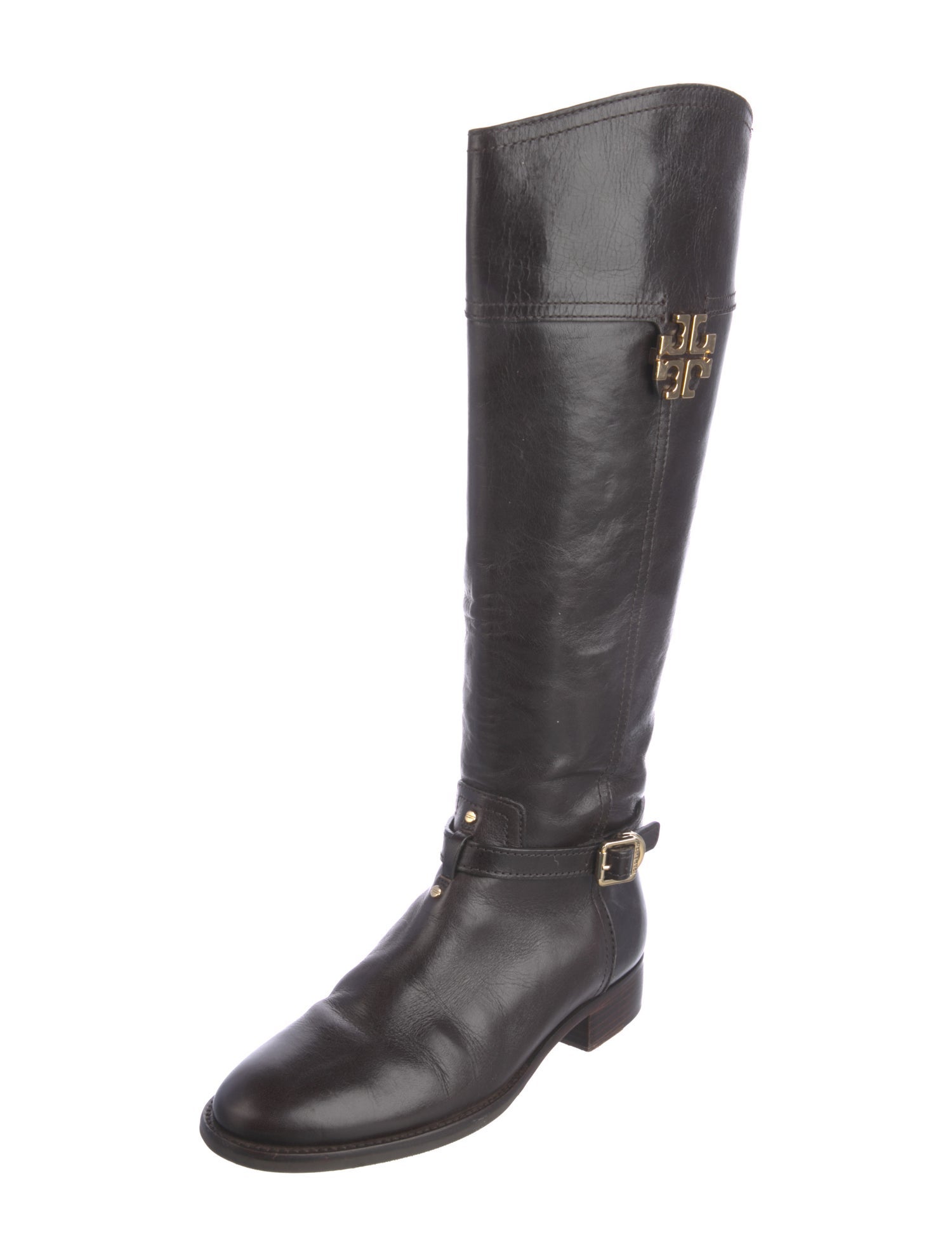 Tory Burch Leather Riding Boots