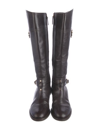 Tory Burch Leather Riding Boots