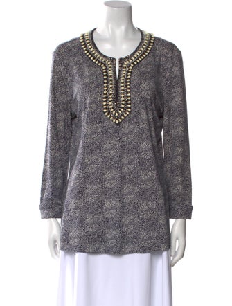 Tory Burch Silk Printed Tunic