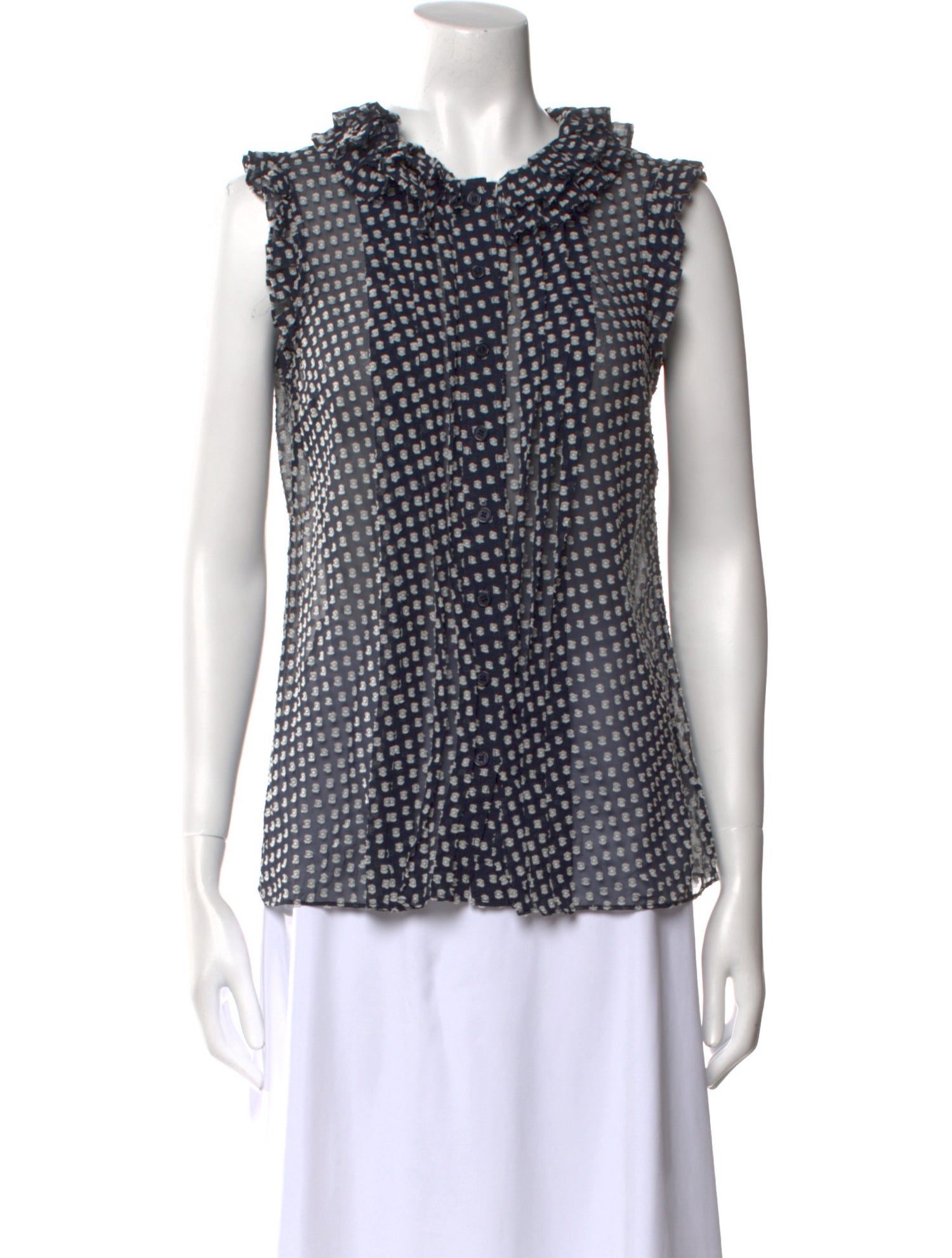 Tory Burch Silk Floral Print Blouse