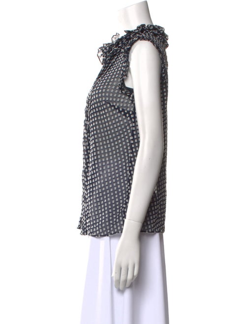 Tory Burch Silk Floral Print Blouse