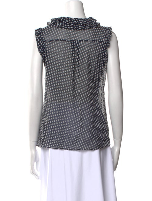 Tory Burch Silk Floral Print Blouse