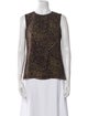 Tory Burch Silk Animal Print Top
