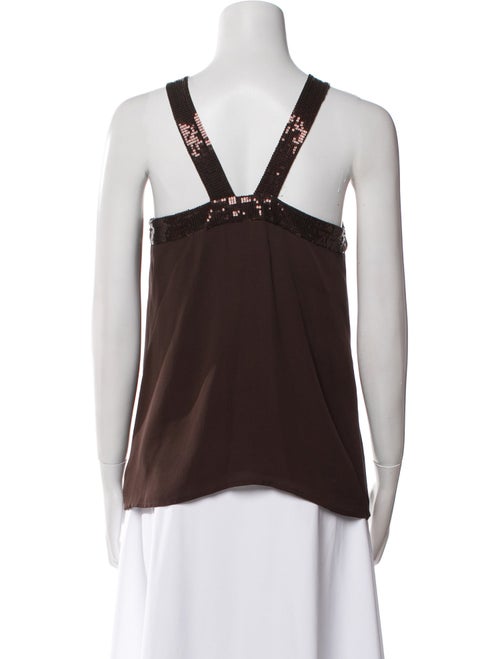 Tory Burch Silk Square Neckline Top