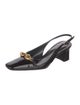 Tory Burch Patent Leather Studded Accents Slingback Pumps