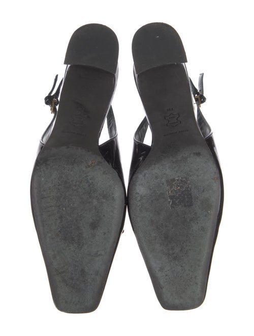 Tory Burch Patent Leather Studded Accents Slingback Pumps