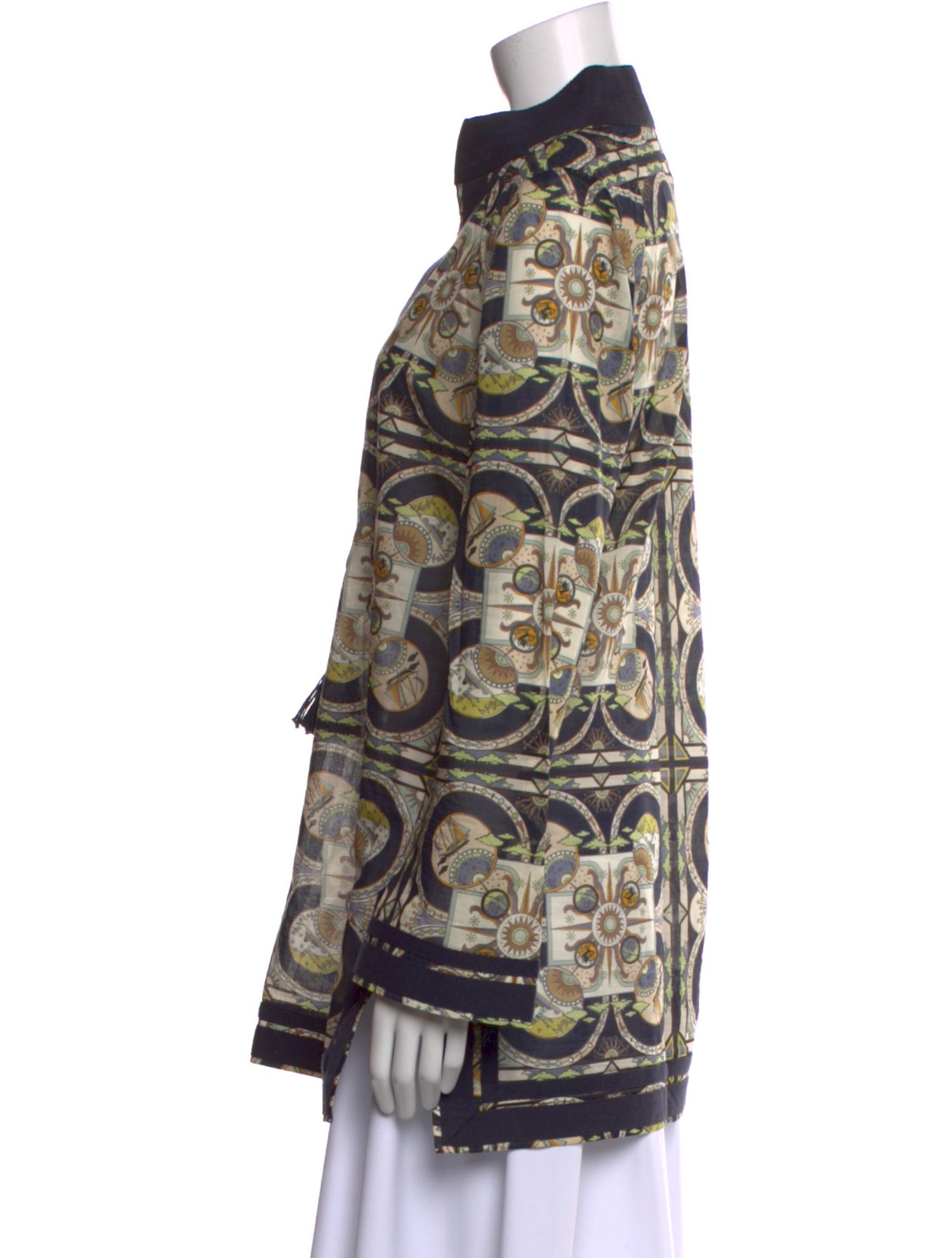 Tory Burch Paisley Print V-Neck Tunic