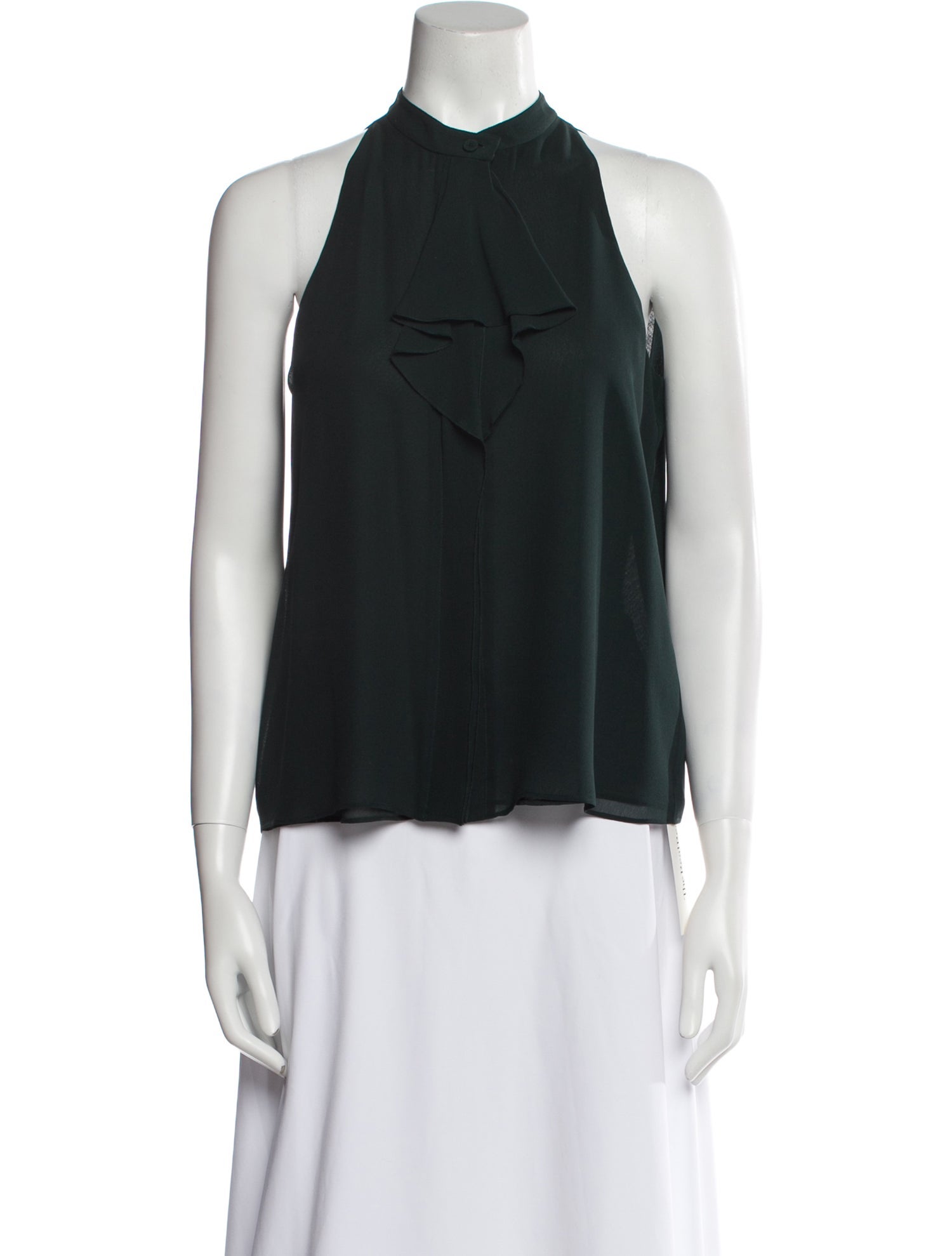 Tory Burch Silk Halterneck Blouse