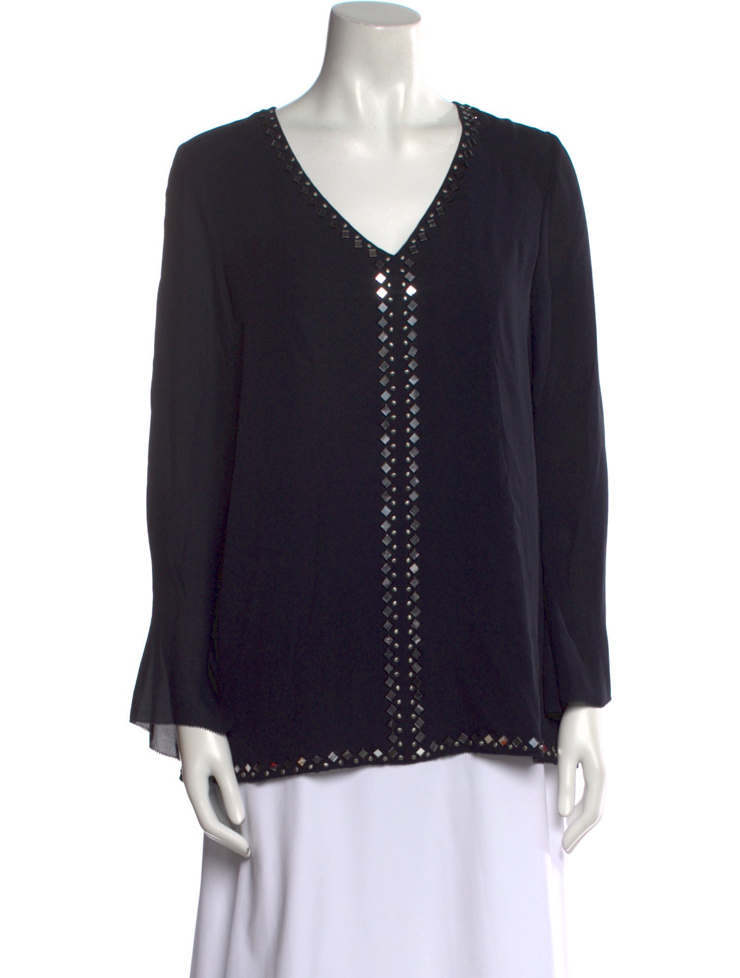 Tory Burch Silk V-Neck Blouse