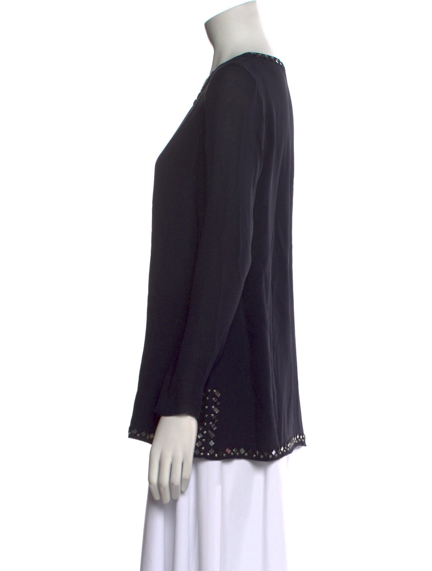 Tory Burch Silk V-Neck Blouse