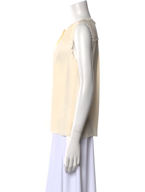 Tory Burch Silk Crew Neck Blouse