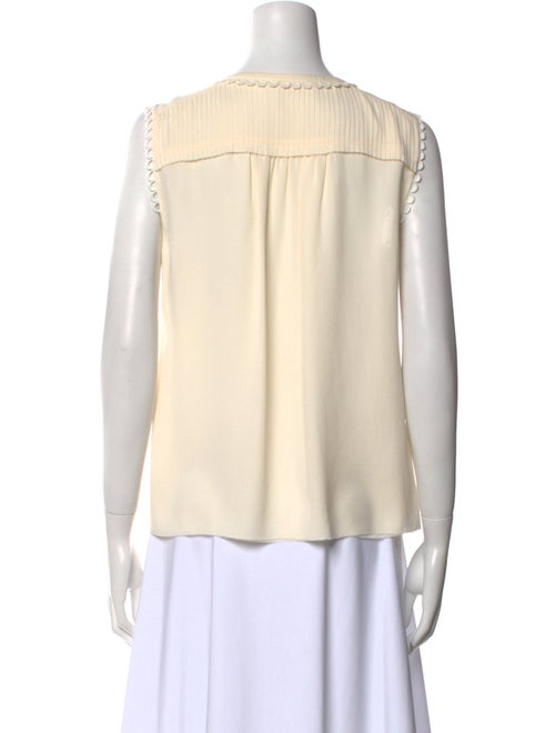 Tory Burch Silk Crew Neck Blouse