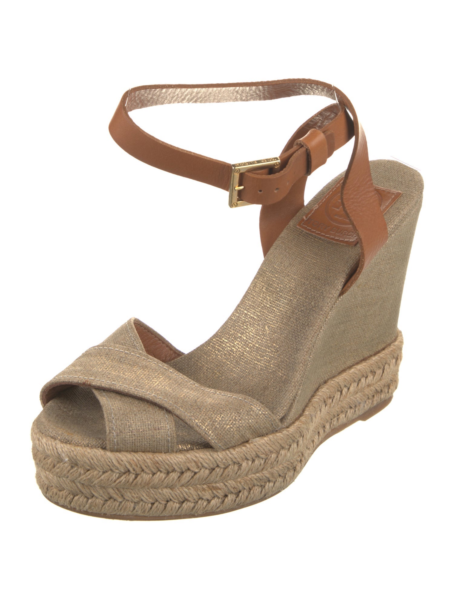 Tory Burch Canvas Braided Accents Espadrilles