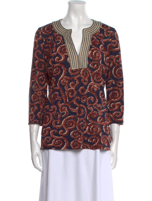 Tory Burch Silk Printed Blouse