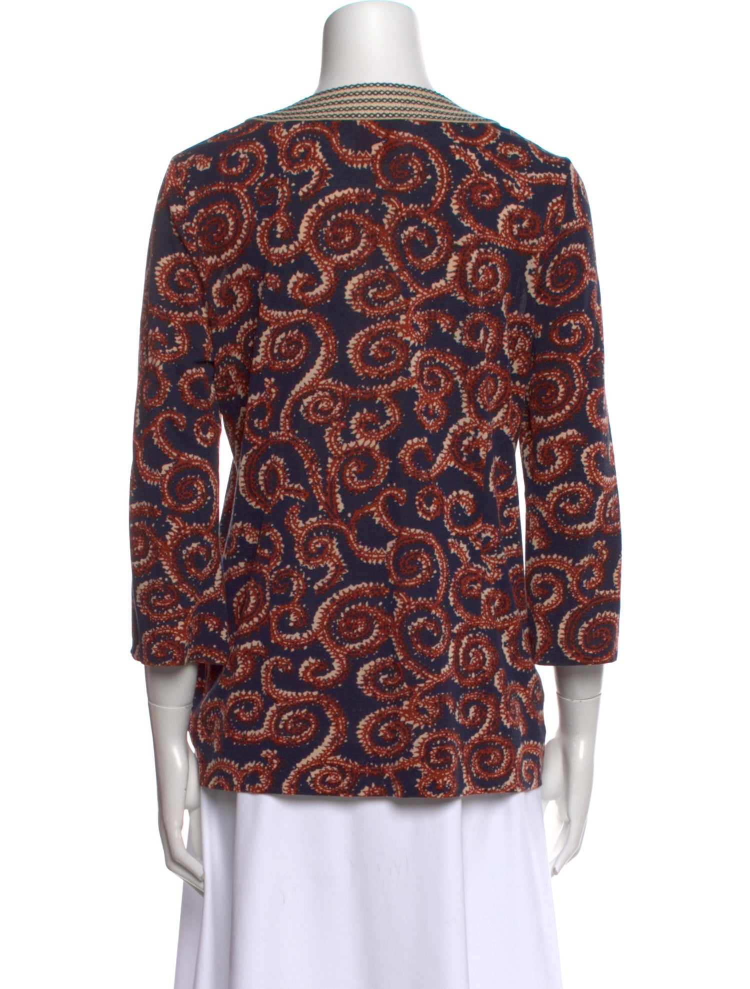 Tory Burch Silk Printed Blouse