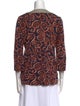 Tory Burch Silk Printed Blouse