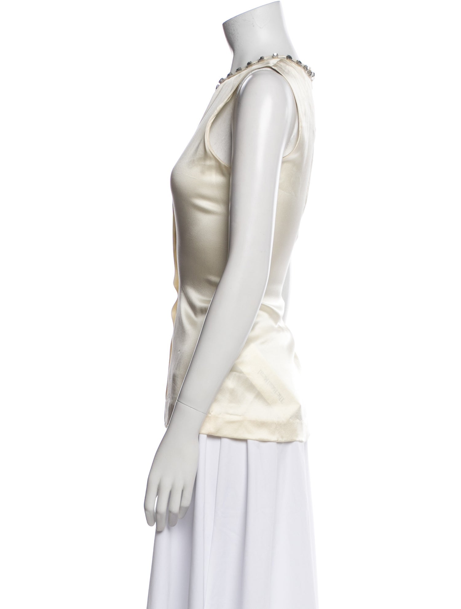 Tory Burch Silk Scoop Neck Blouse