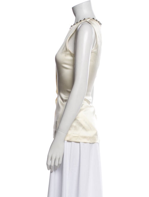 Tory Burch Silk Scoop Neck Blouse