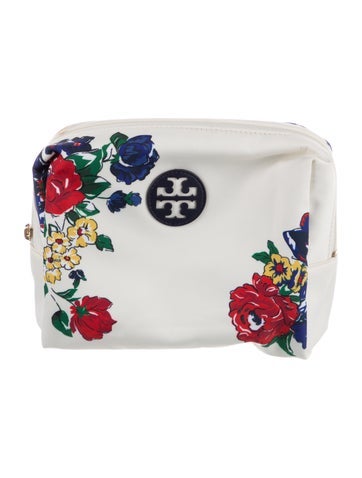 Tory Burch Cosmetic Bags Nylon Printed Makeup Bag