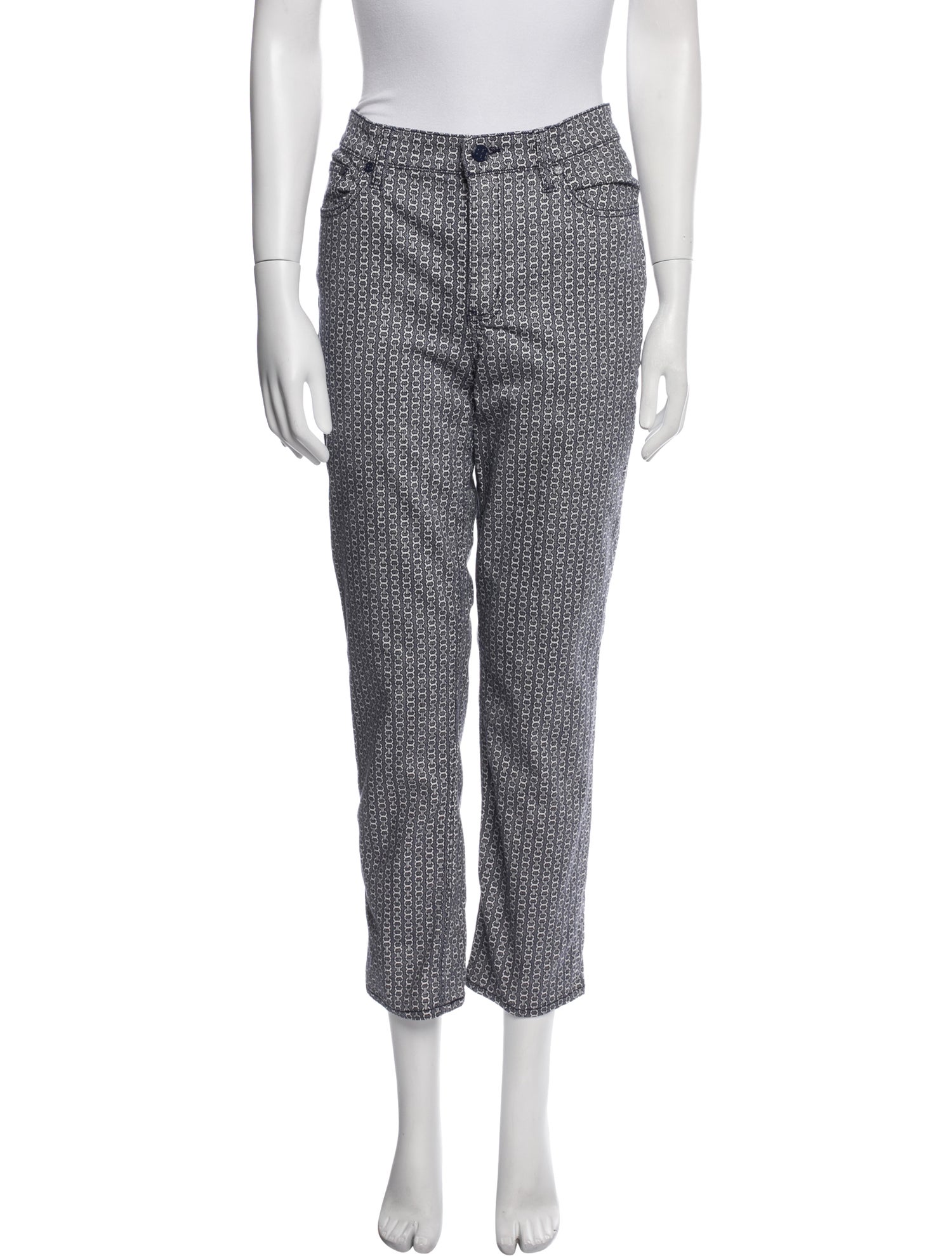 Tory Burch Printed Straight Leg Pants