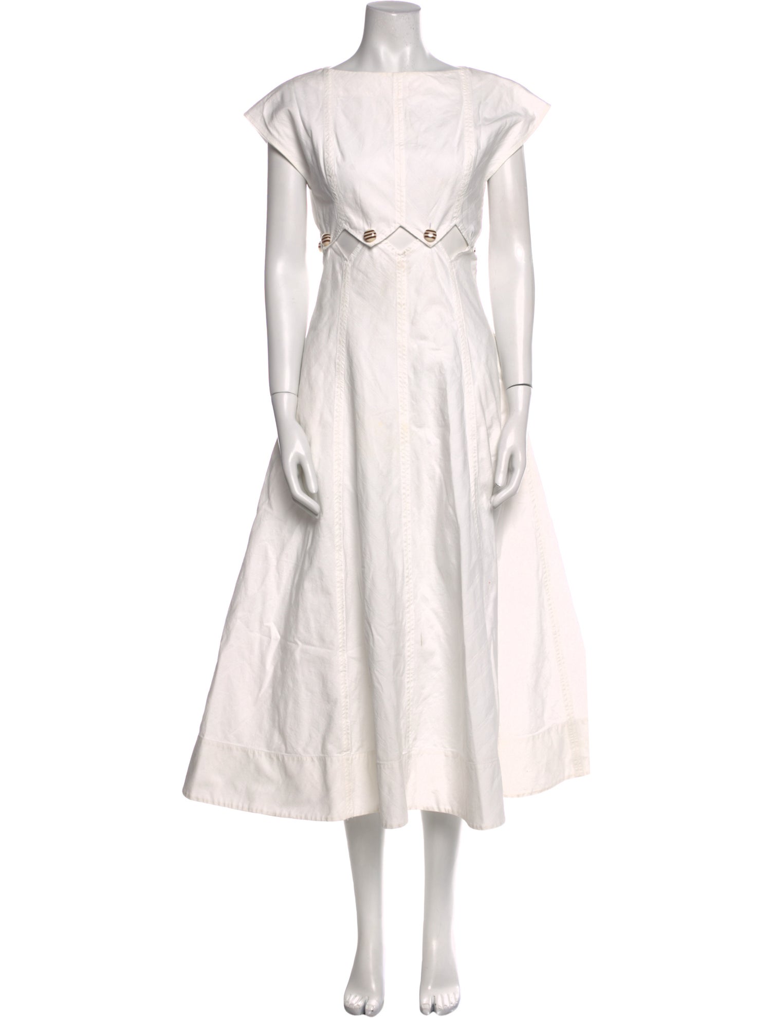 Tory Burch Bateau Neckline Long Dress