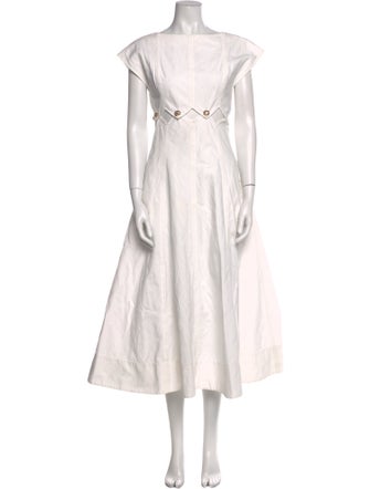 Tory Burch Bateau Neckline Long Dress