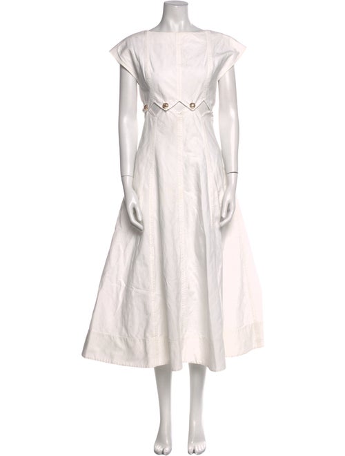 Tory Burch Bateau Neckline Long Dress