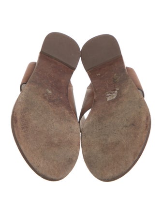 Tory Burch Leather Slides