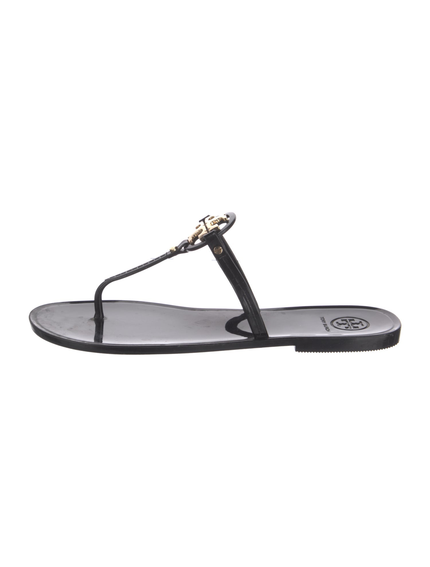 Tory Burch Rubber T-Strap Sandals