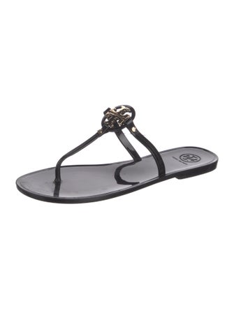 Tory Burch Rubber T-Strap Sandals