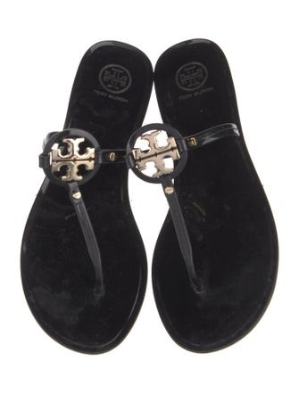 Tory Burch Rubber T-Strap Sandals