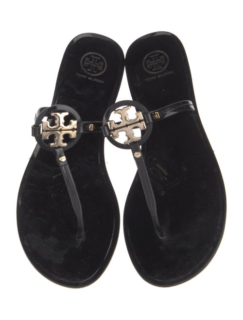 Tory Burch Rubber T-Strap Sandals