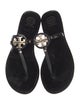 Tory Burch Rubber T-Strap Sandals
