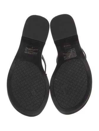 Tory Burch Rubber T-Strap Sandals