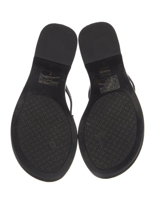 Tory Burch Rubber T-Strap Sandals