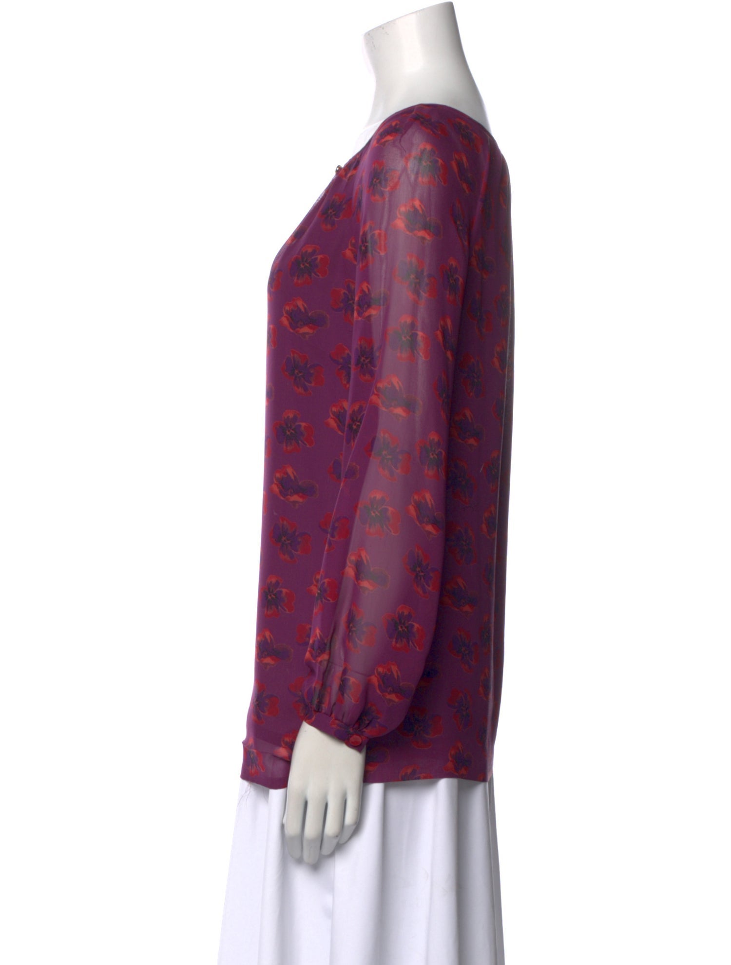 Tory Burch Silk Printed Blouse