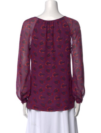 Tory Burch Silk Printed Blouse