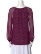 Tory Burch Silk Printed Blouse